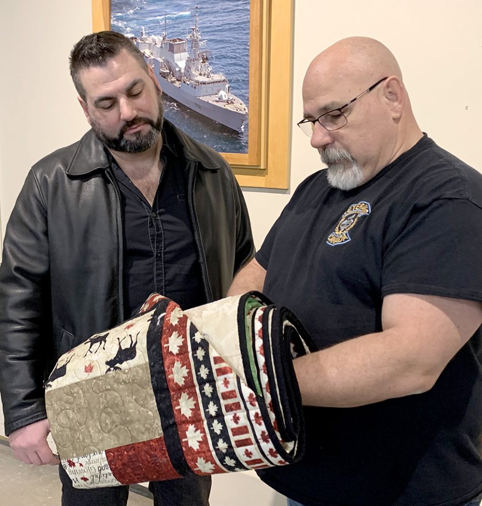 Quiltwork connects volunteers with CAF members, past and present