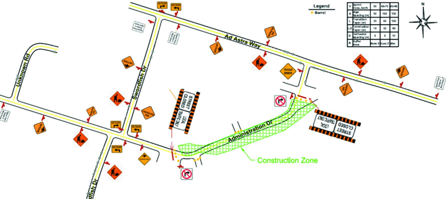 Road closure will affect Administration Drive all February