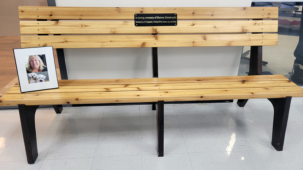 Donna’s bench a wing tribute to great baker, adventurer, gamer, friend