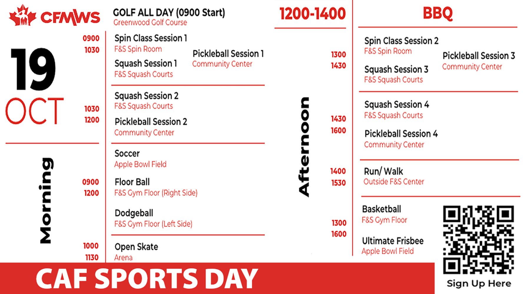 Game on for October 19 CAF Sports Day fun