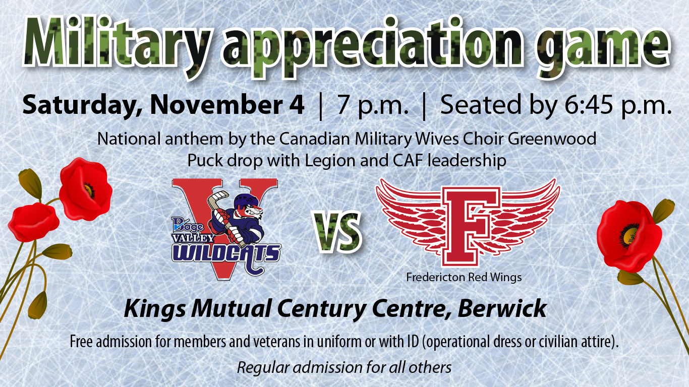 Saturday night hockey shows off military appreciation