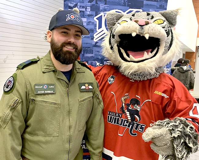 RCAF100 night at the rink