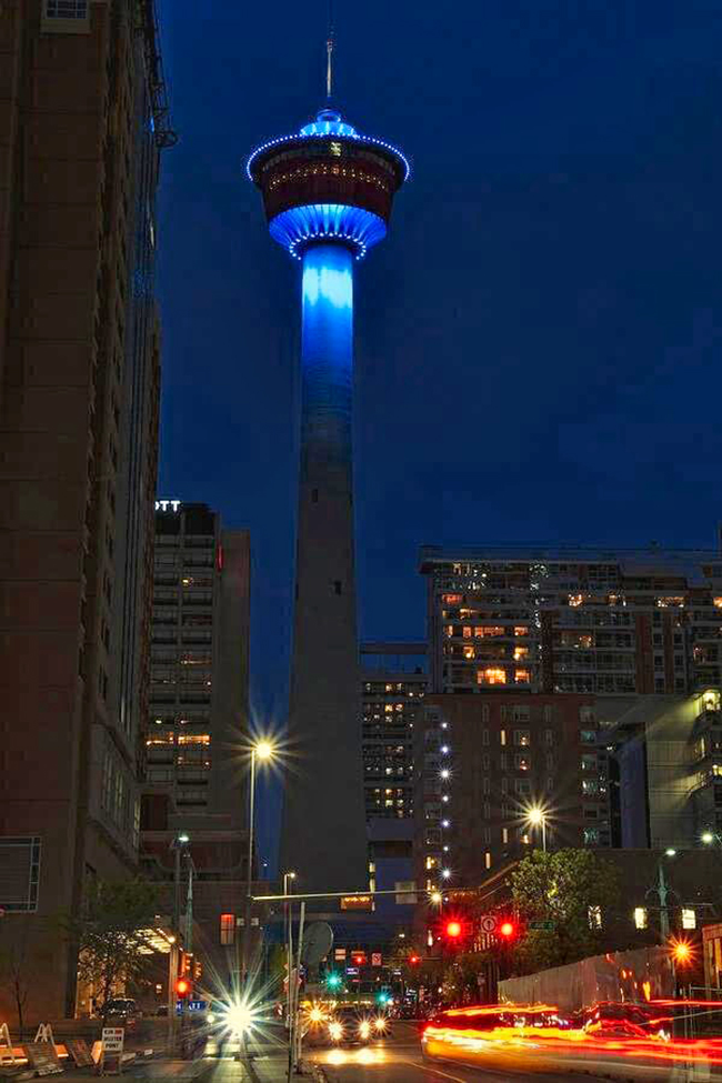 Light the sky blue for RCAF100 celebration