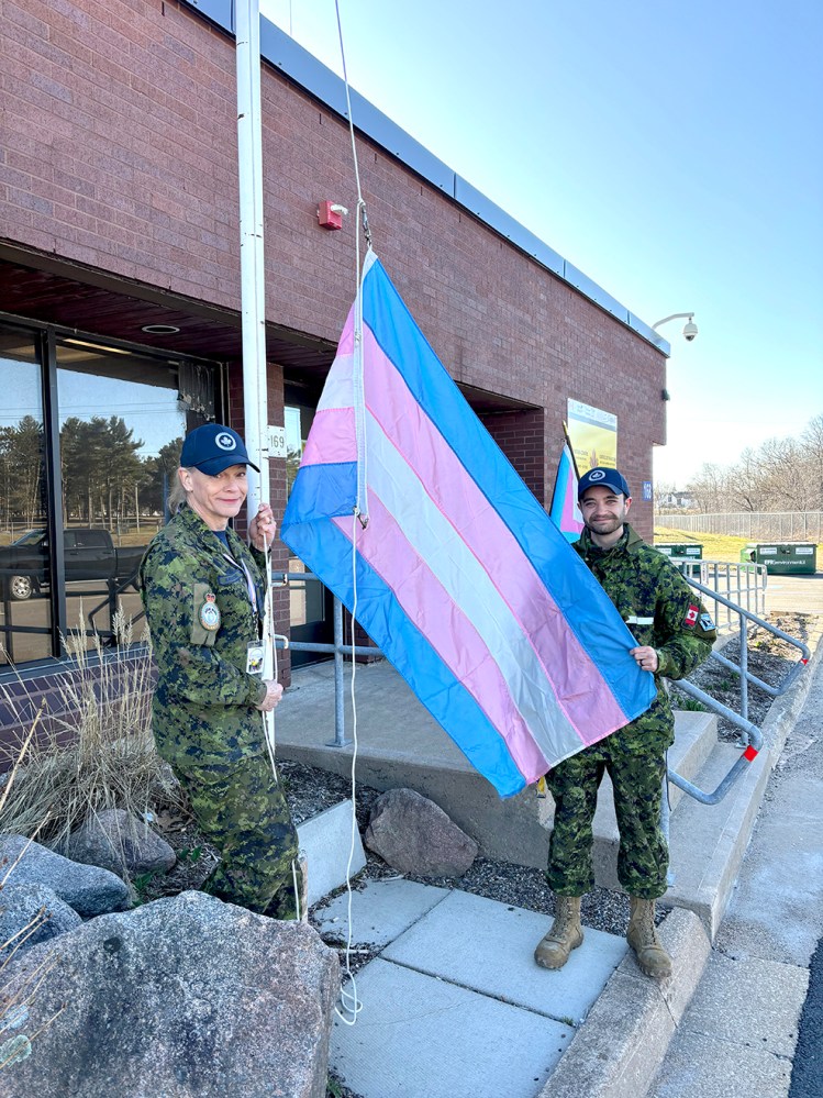 Flag sign of wing’s commitment to diversity, inclusion