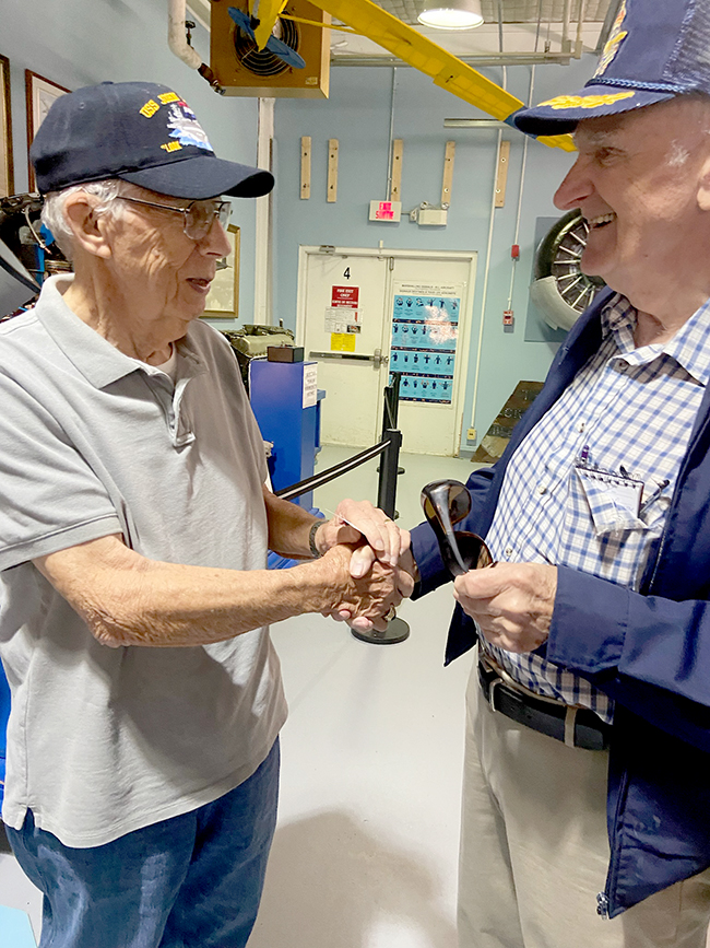 Always time for special museum visitors…