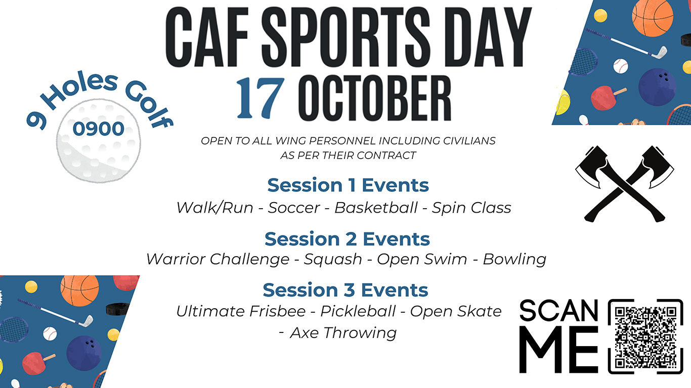 Get your CAF Sport on in October 17 fun day