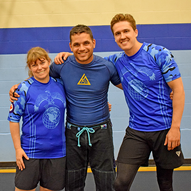 Grapple with the confidence, skill, control of newer military sport