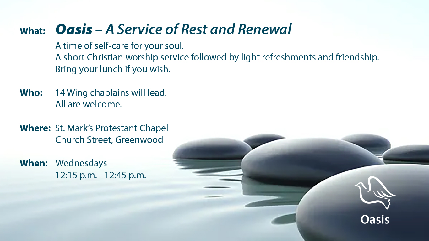 Oasis – An opportunity to gather, reflect, rest