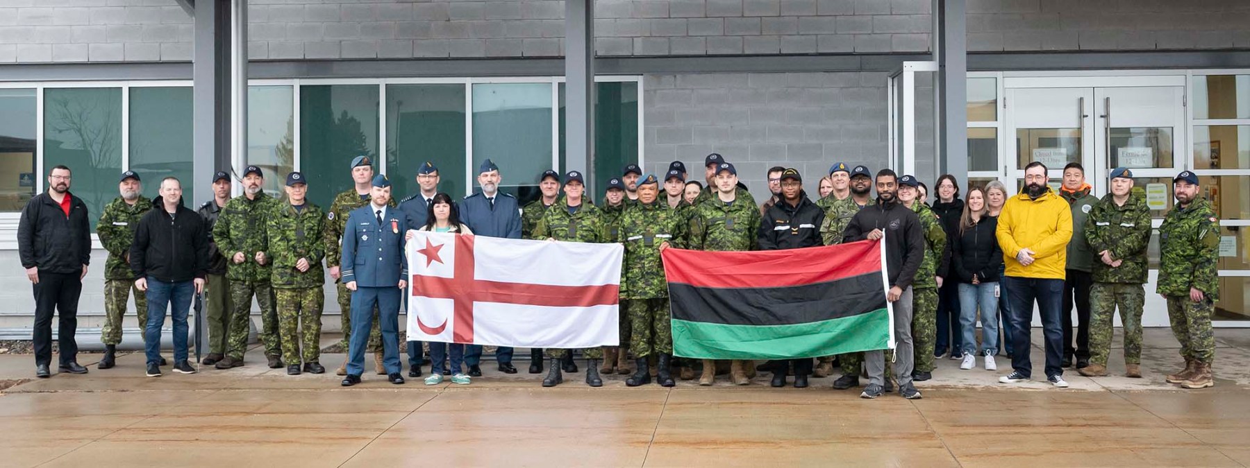 Pair of flags mark pause to acknowledge March 21 IDERD