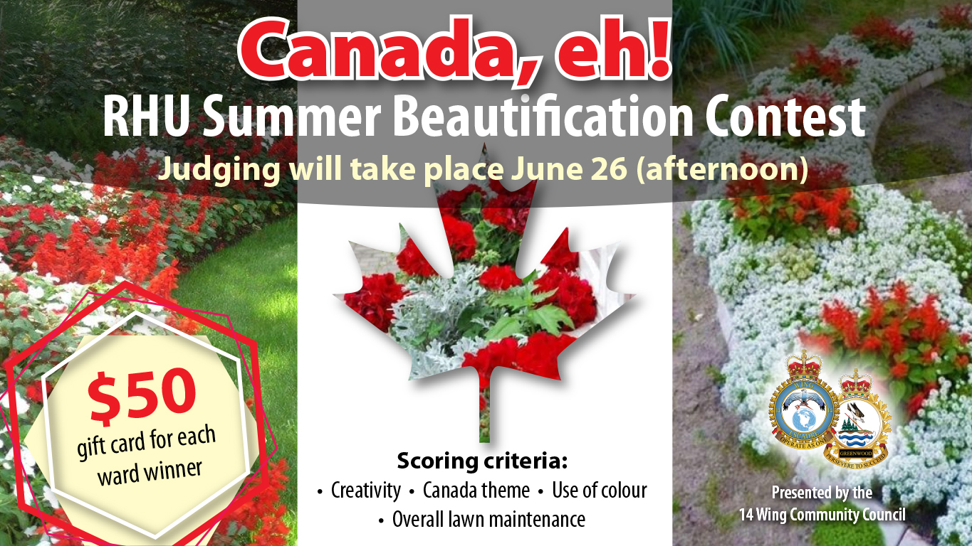 RHU summer beautification contest – Canada, eh!