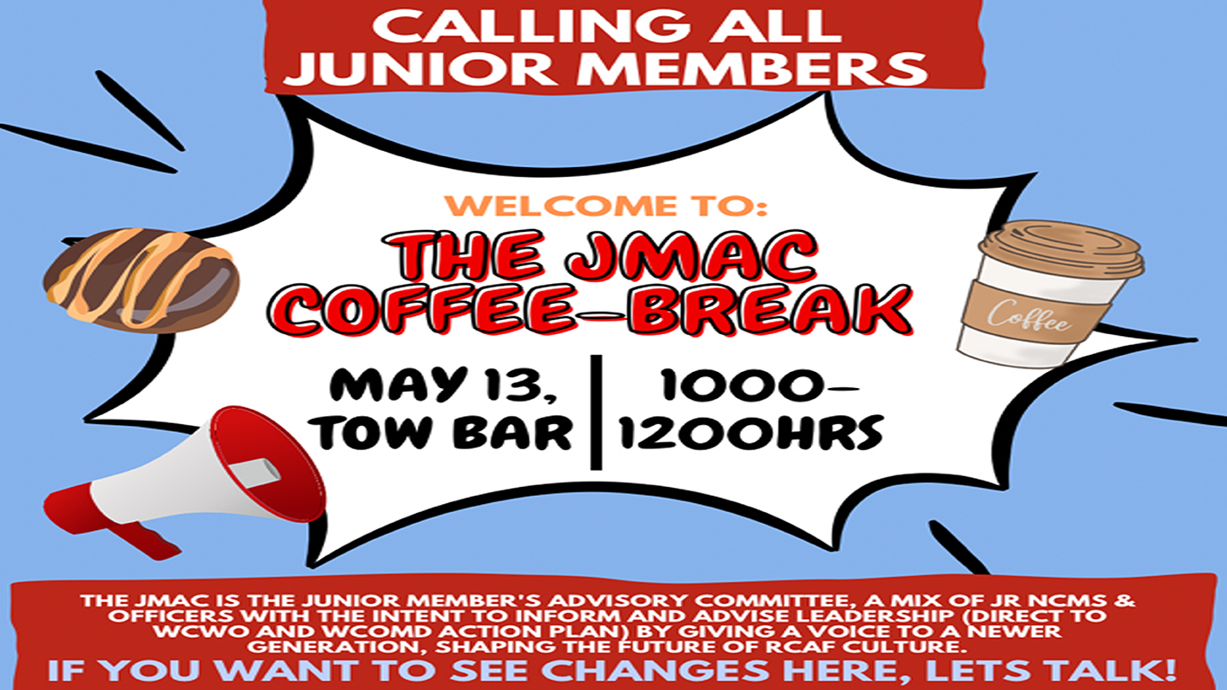 May 13 – Junior Members’ Advisory Committee coffee break