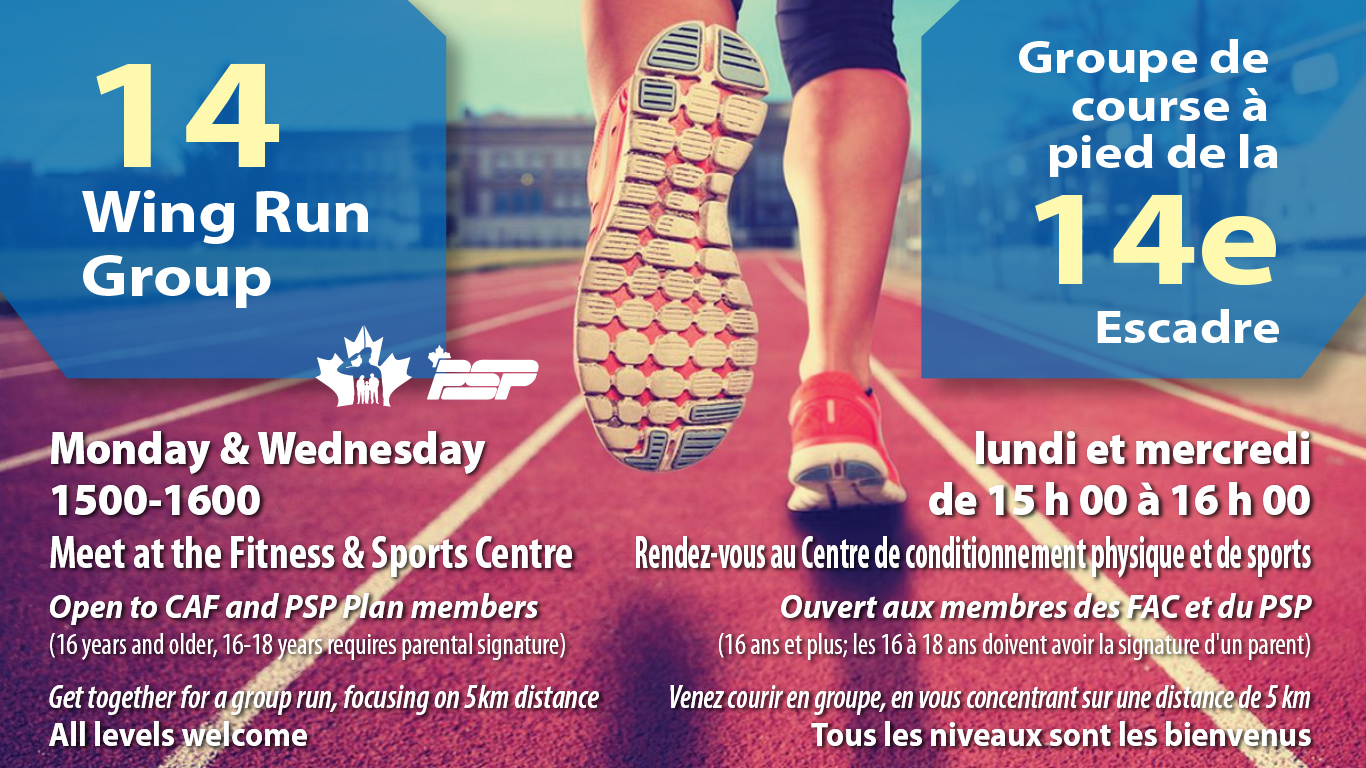 Join 2 X week 14 Wing Run Group