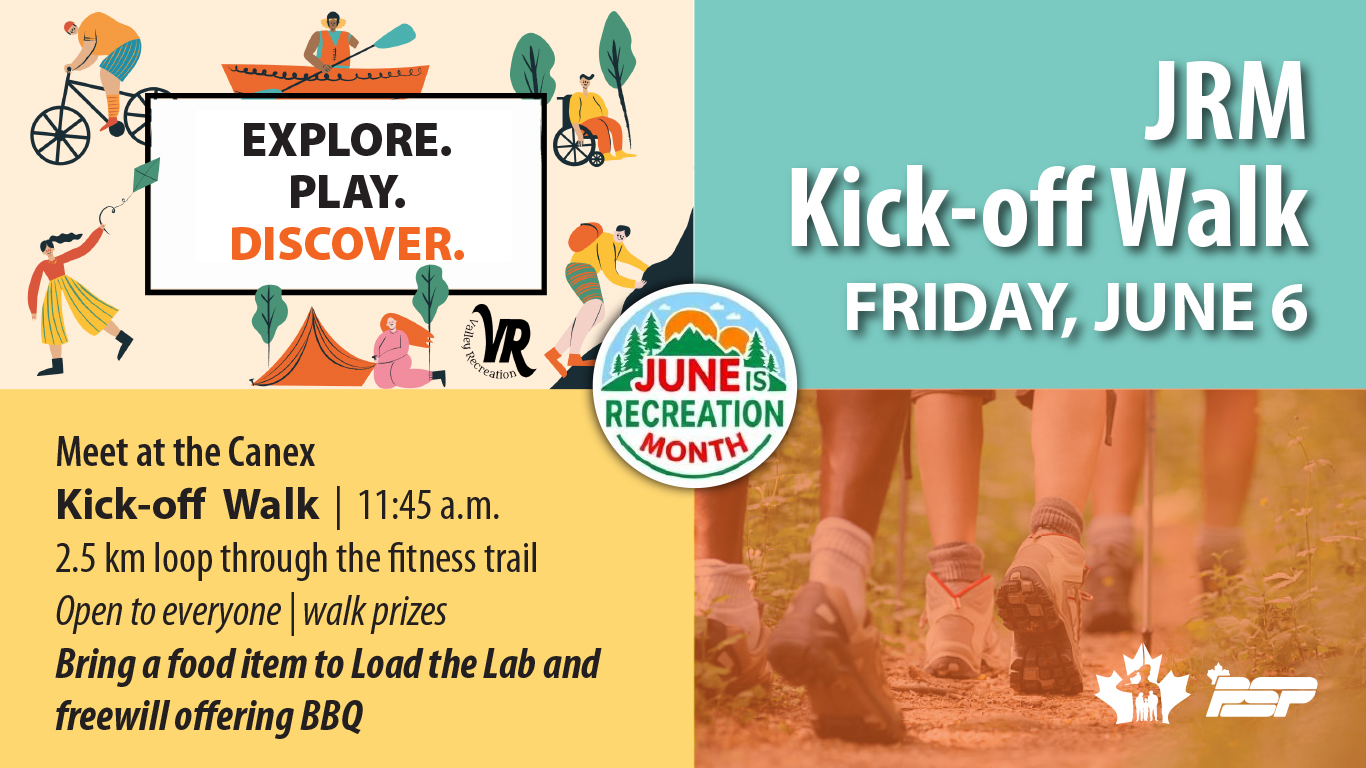June is Recreation Month kick-off walk June 6