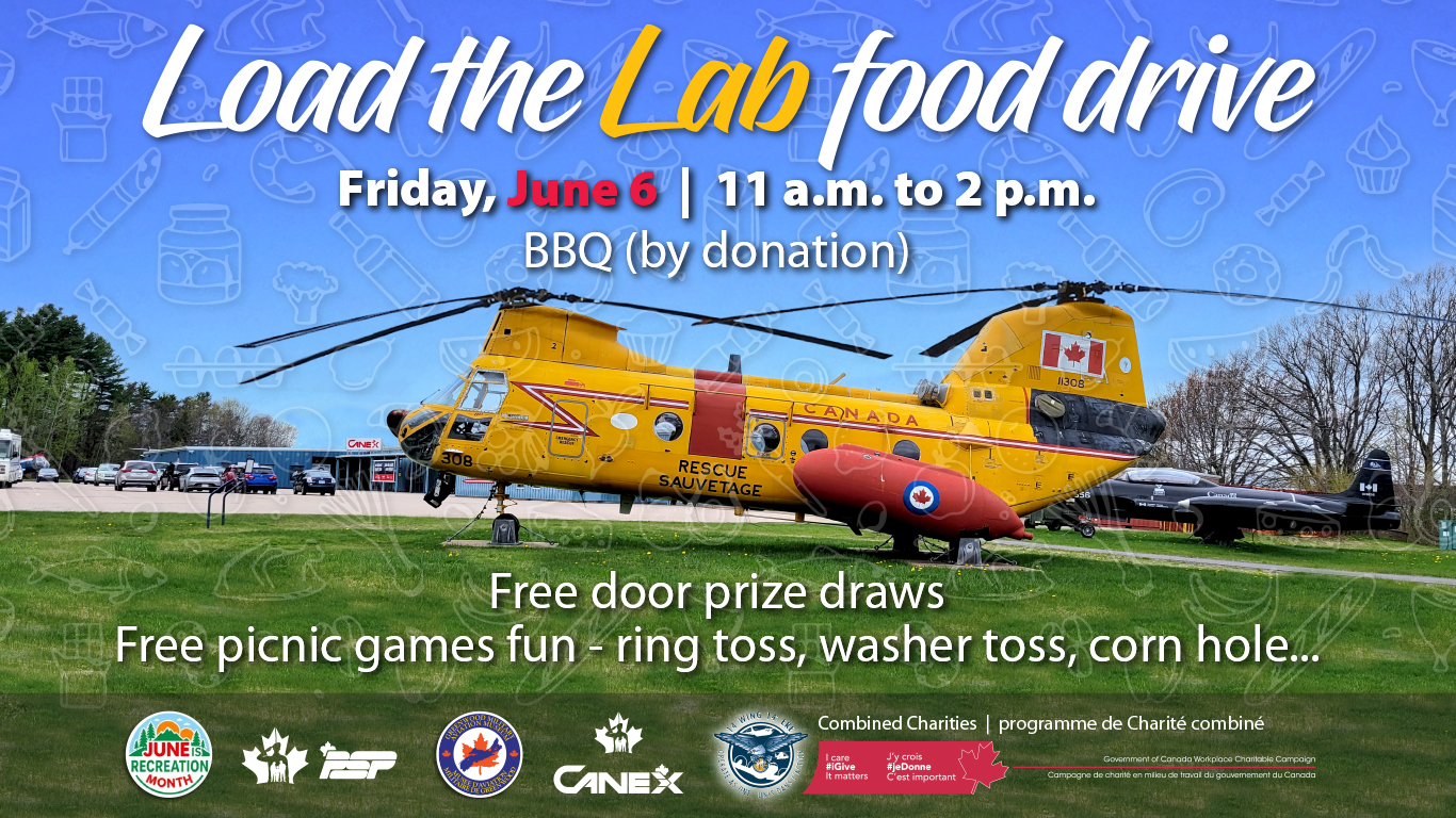 Help 14 Wing Load the Lab at June 6 food drive, BBQ