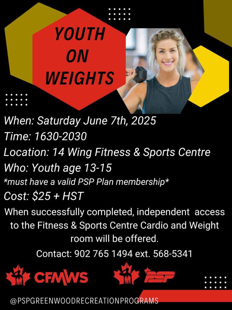June 7 next youth on weights orientation session