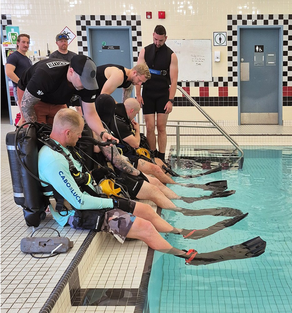 Pool training chance to test out new SAR dive kit