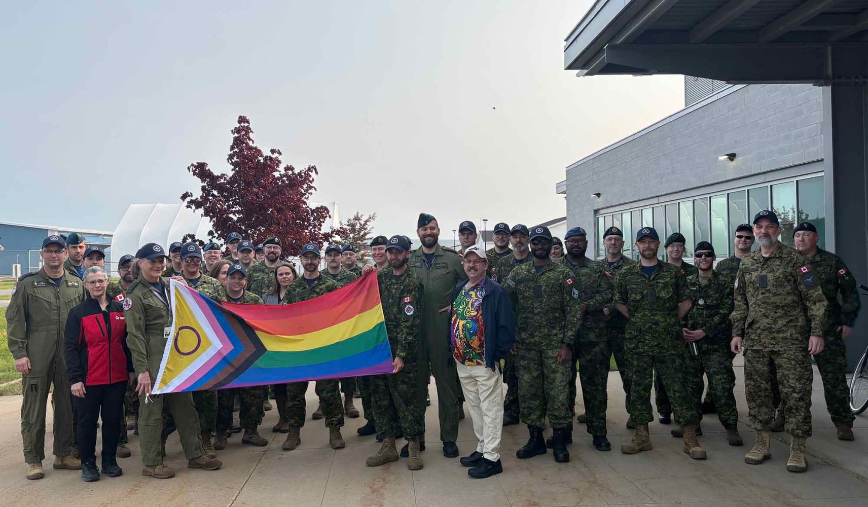 Waving the welcome flag