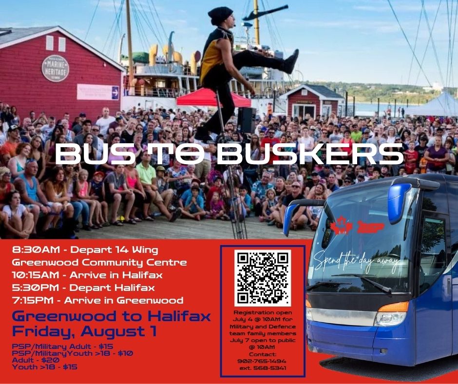 Get on board for August 1 Halifax ‘Bus to Buskers’ day trip