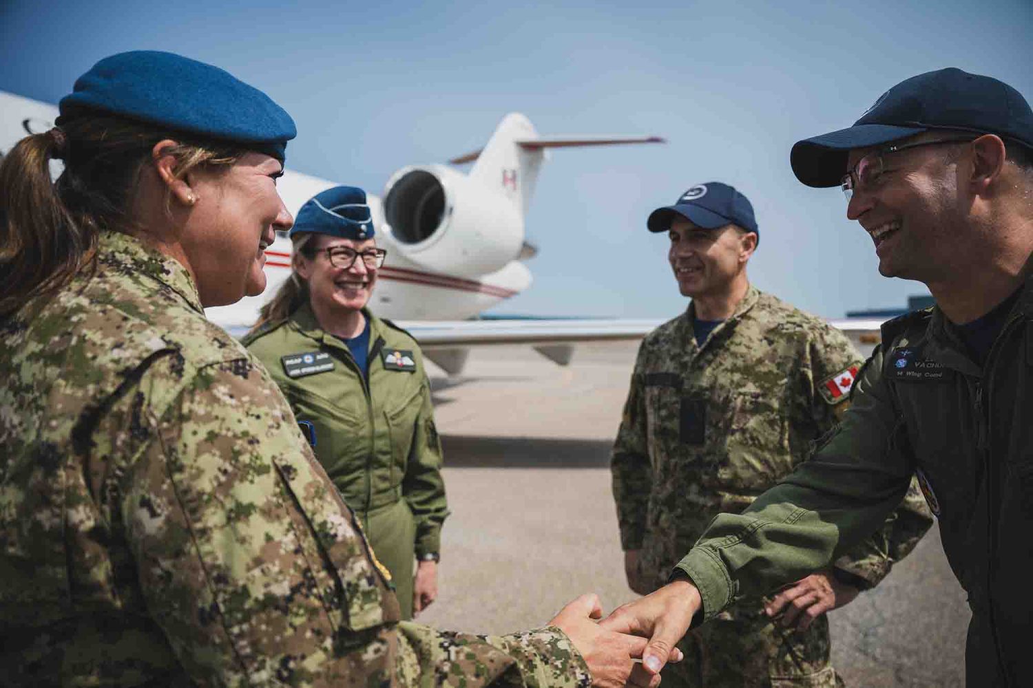 RCAF command team visits 14 Wing