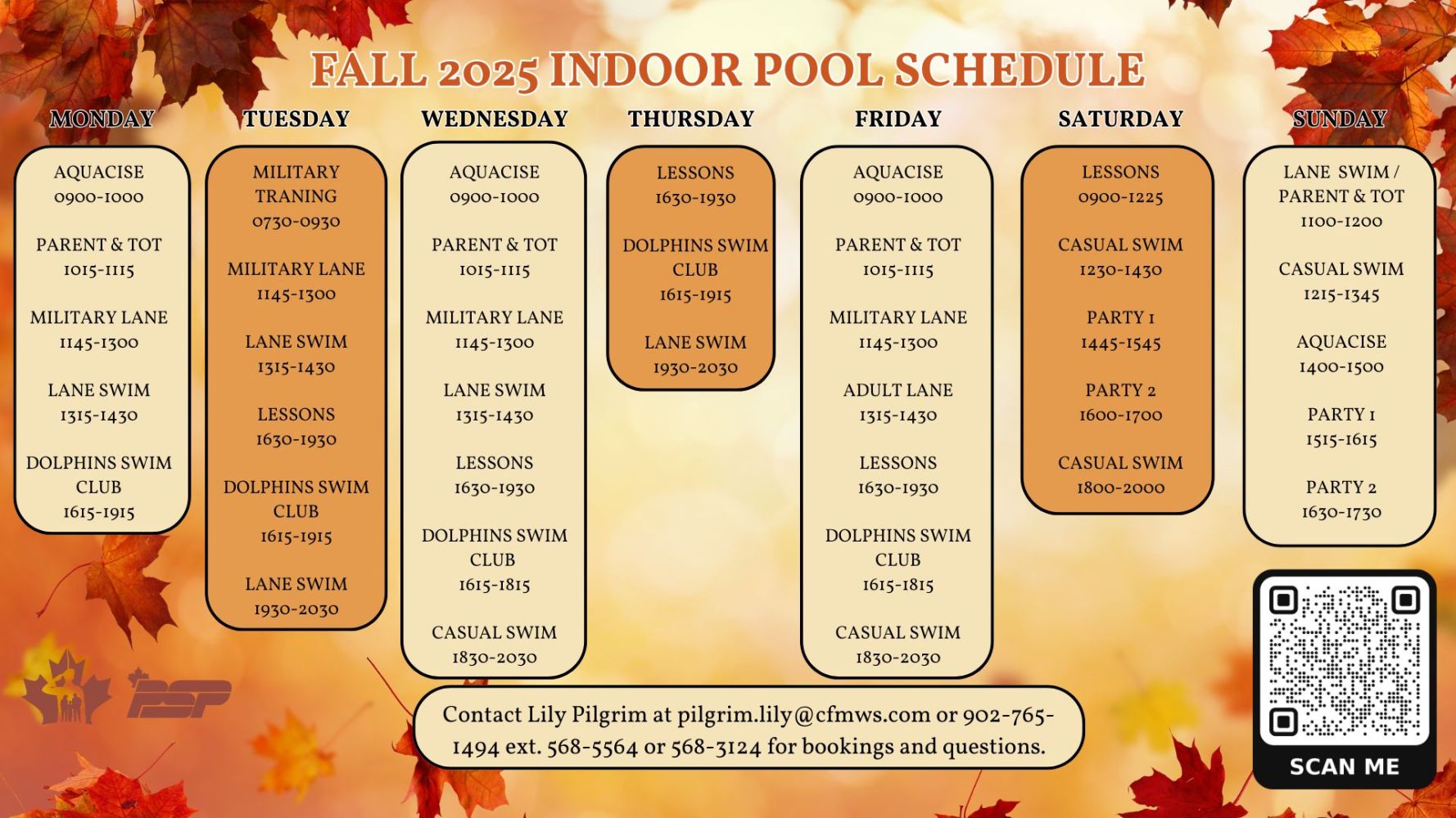 Swim into Fall with 14 Wing Greenwood aquatics fun