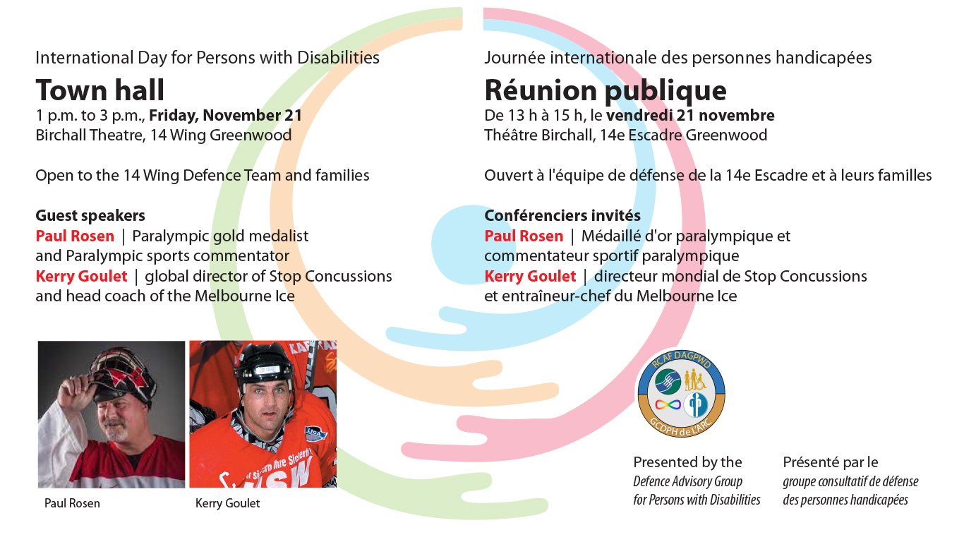 November 21 – International Day for Persons with Disabilities town hall