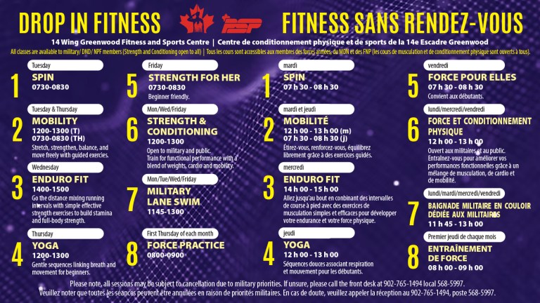 Drop in fitness schedule - The Aurora News