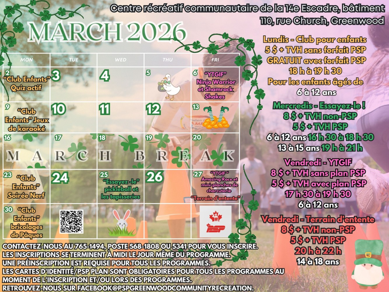 March fun, recreation for all