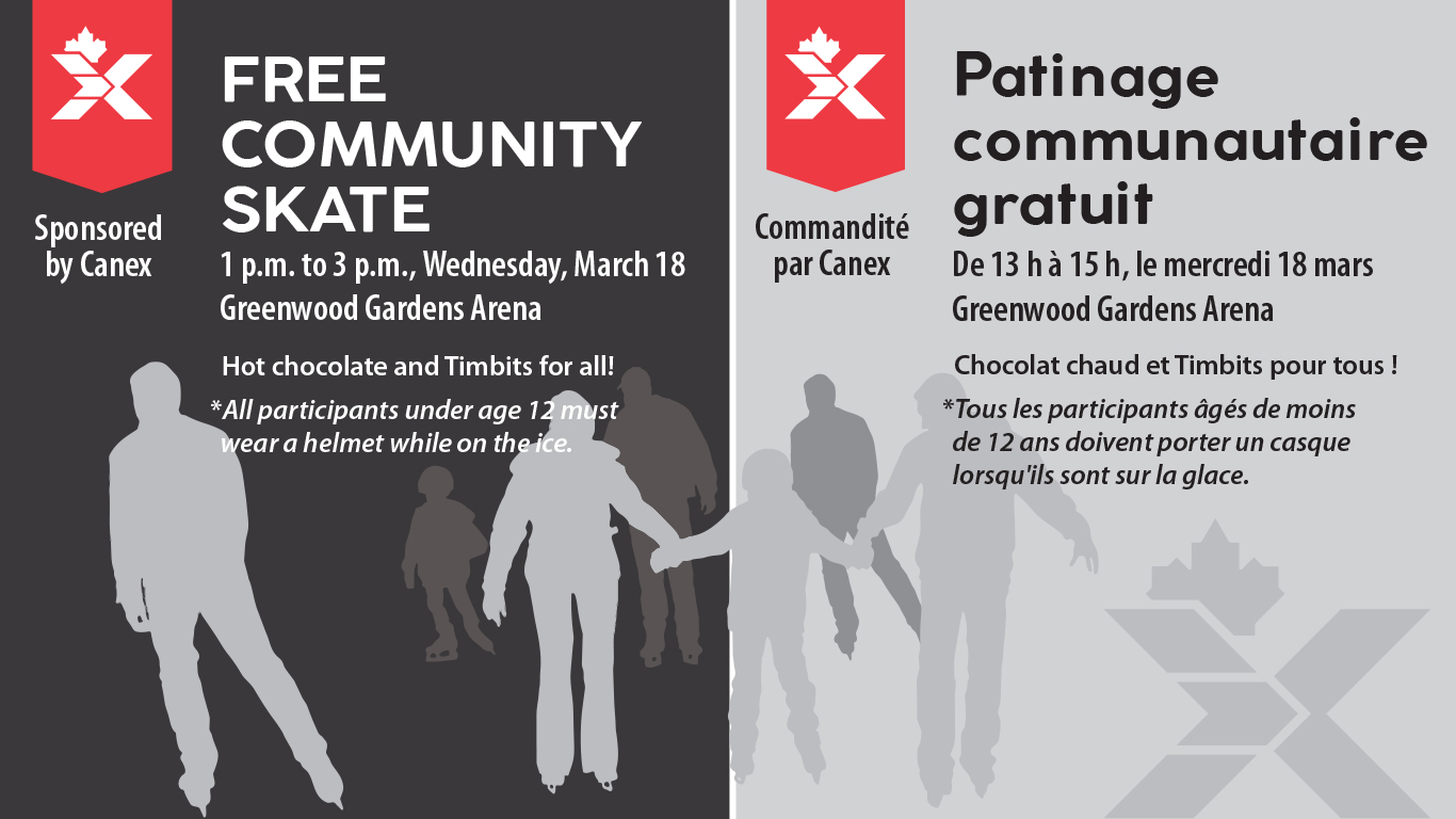 March break fun with free community skate March 18