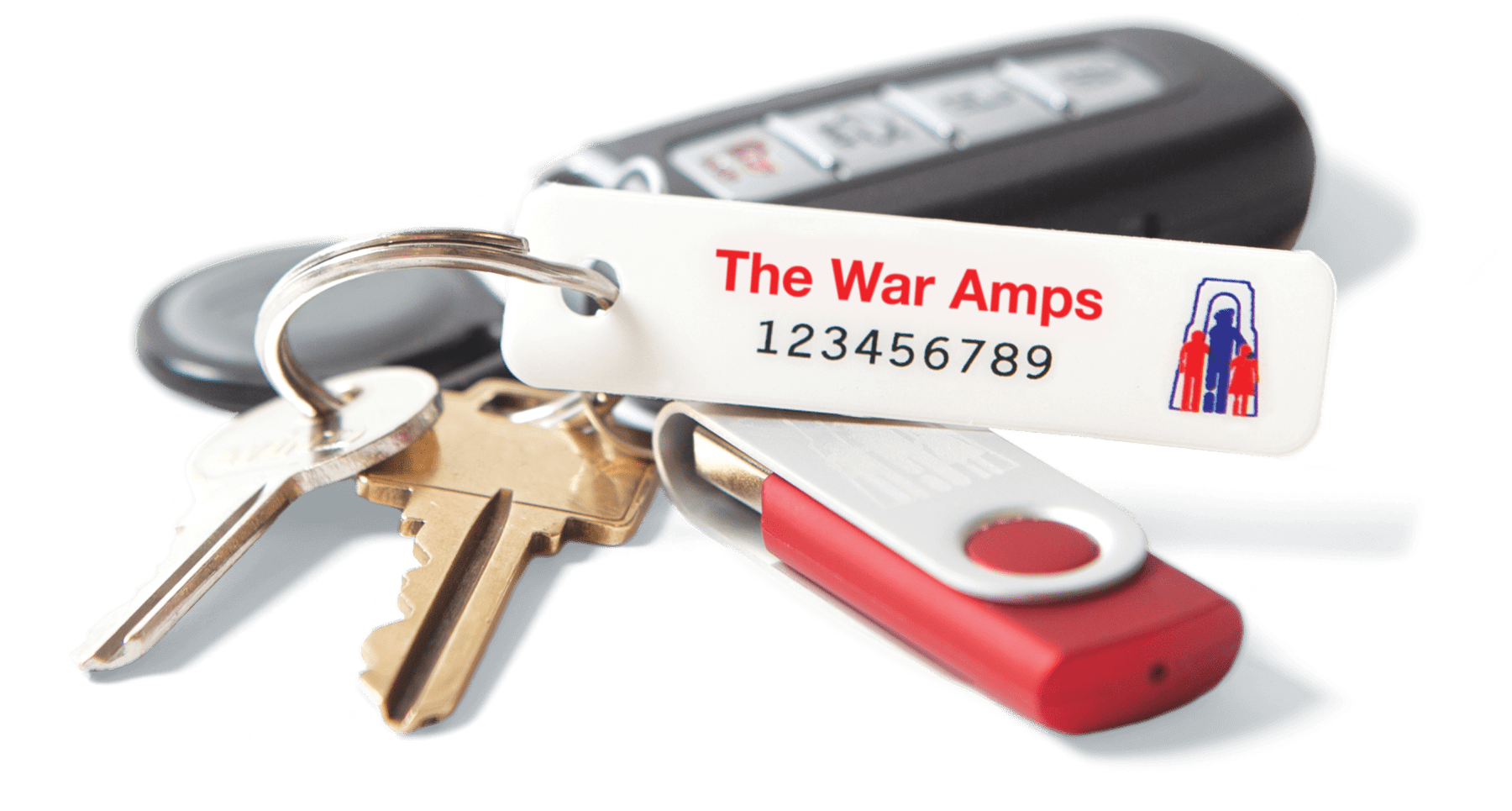 War Amps 80th key tag campaign in the mail