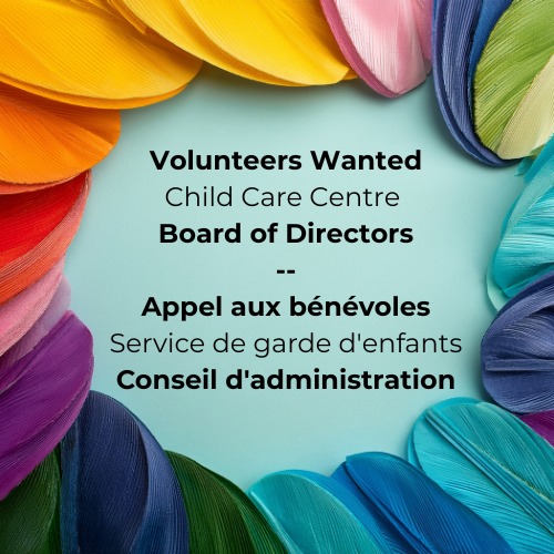 Volunteer opportunities open with GMFRC Child Care Centre