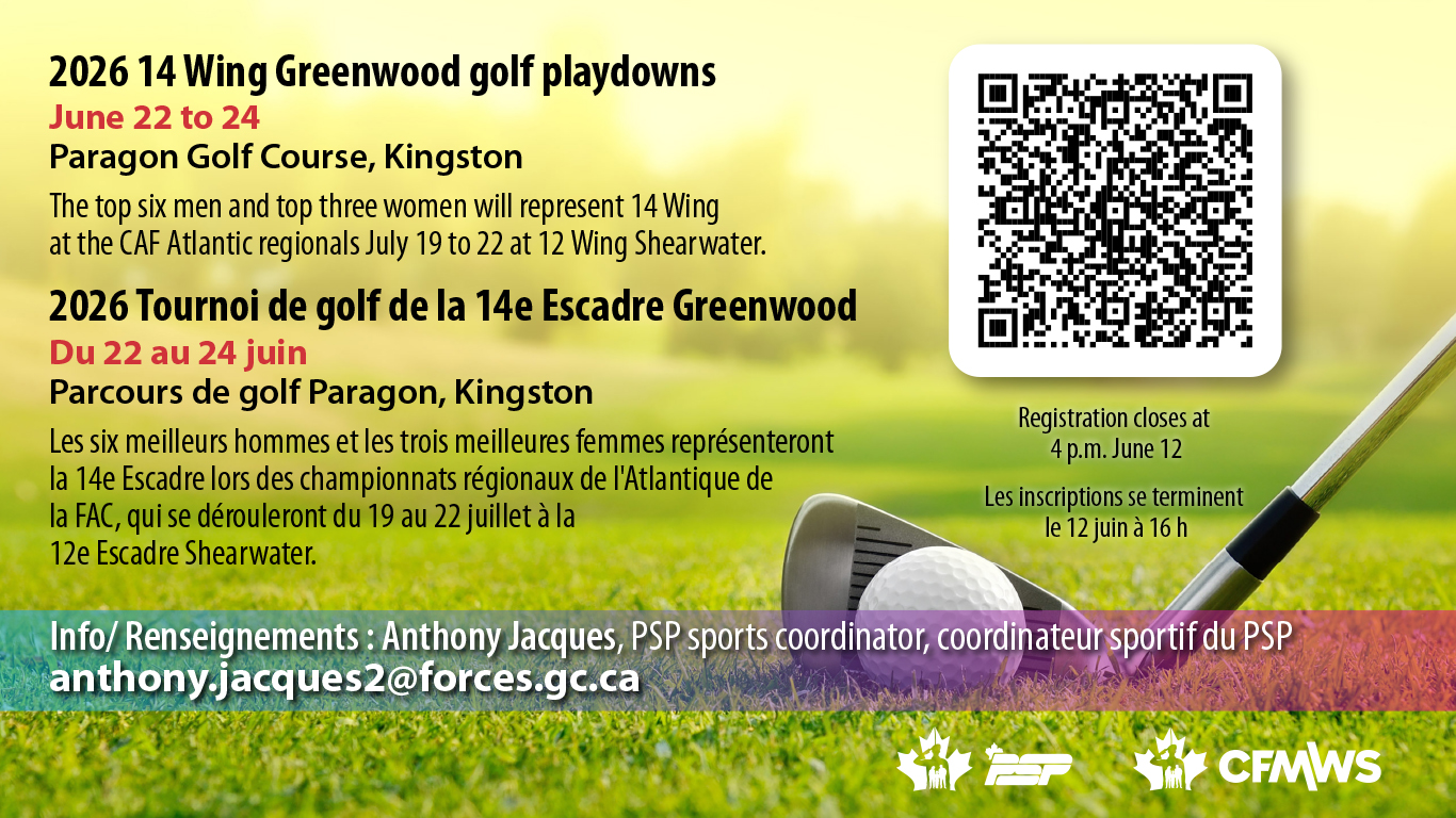 14 Wing regional golf play-downs set for June 22 to 24