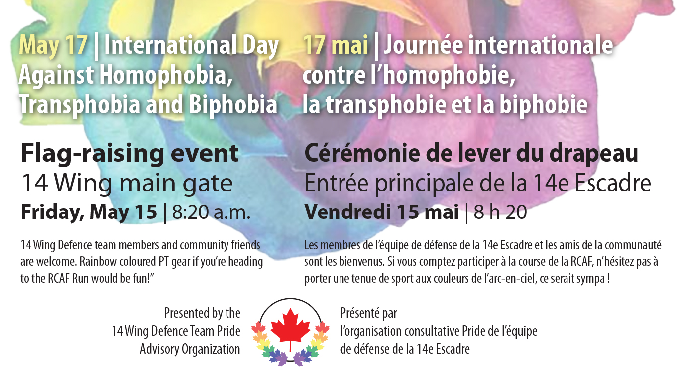 May 15 flag-raising marks International Day Against Homophobia, Transphobia and Biphobia