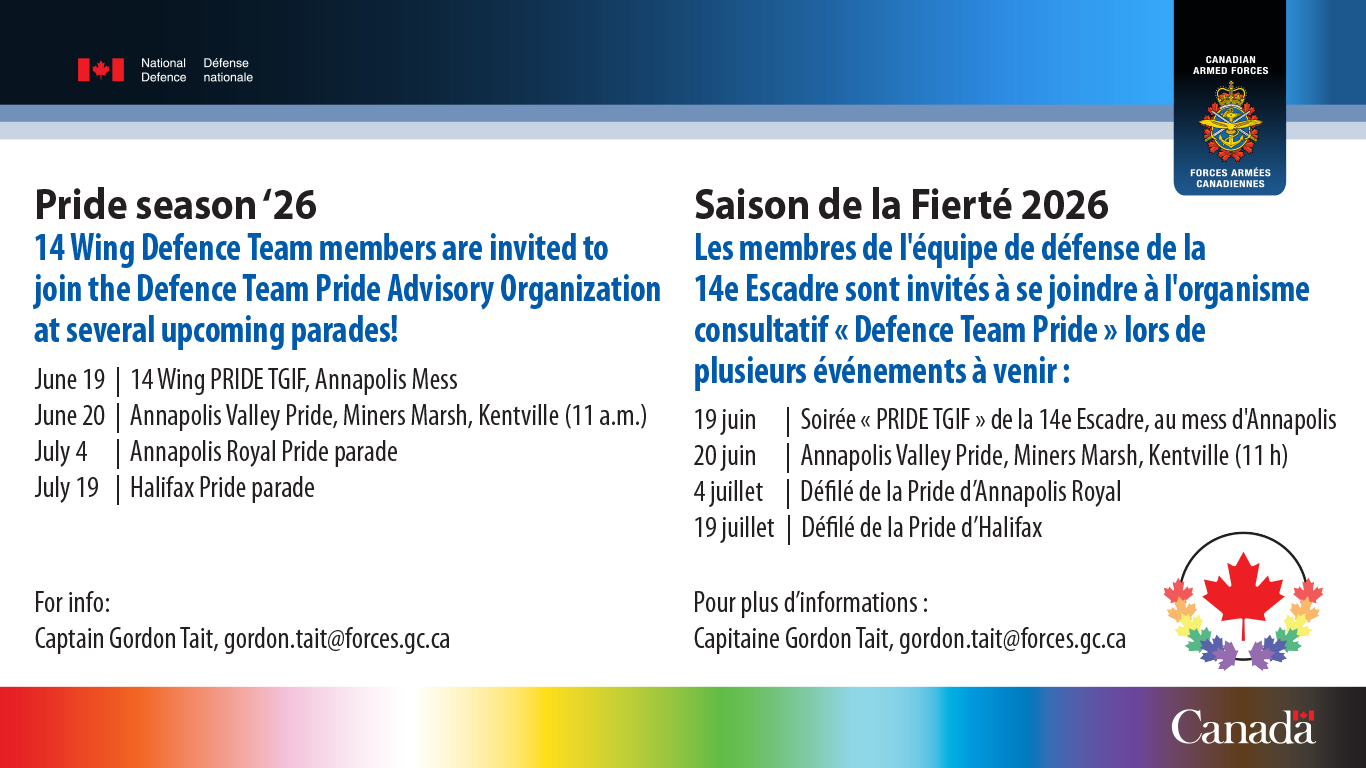 Summer ’26 full of 14 Wing Pride event opportunities