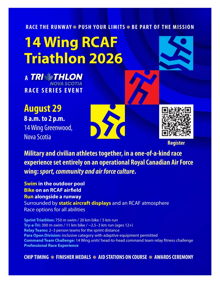 August 29 – 14 Wing RCAF Triathlon 2026
