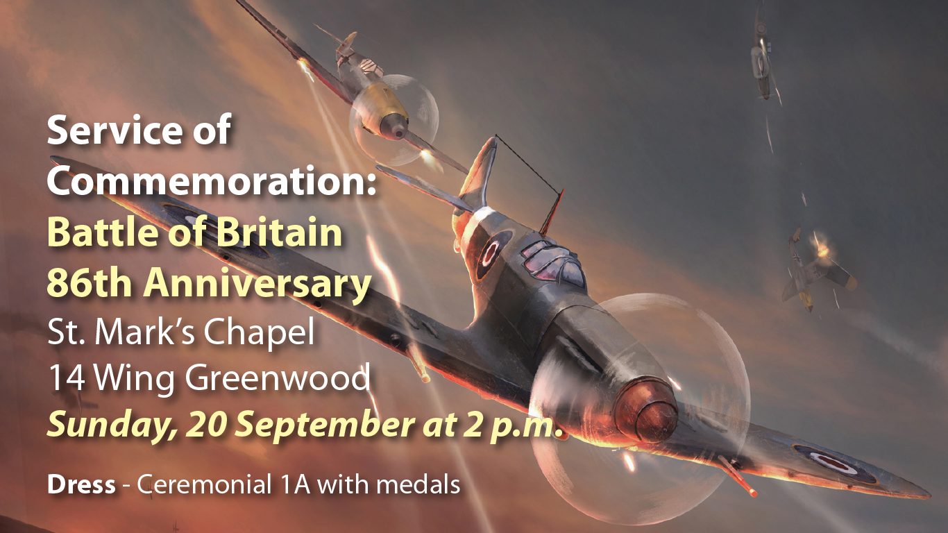 September 20 – 86th anniversary Battle of Britain service