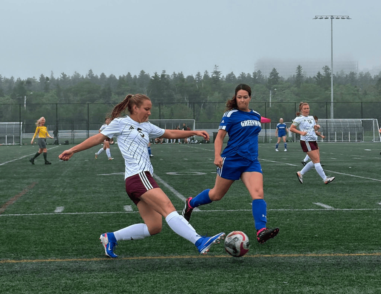 Base soccer season ends with pair of thirds