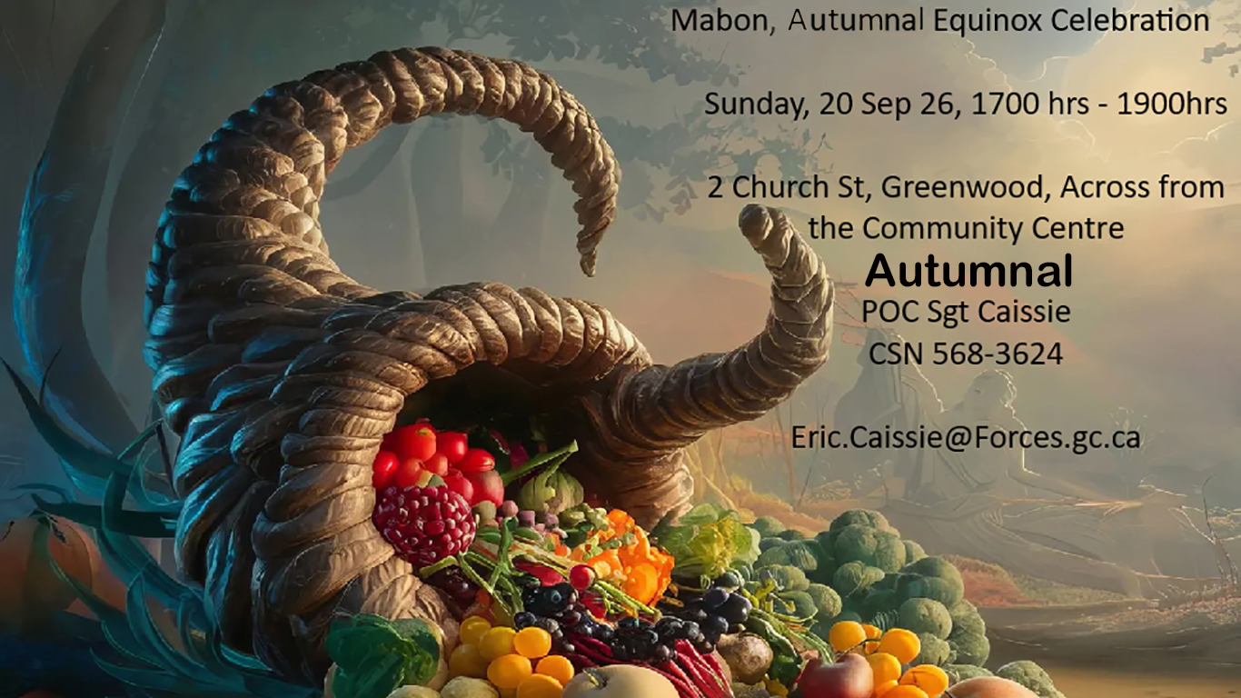 Invitation to mark Mabon (Fall equinox) September 20
