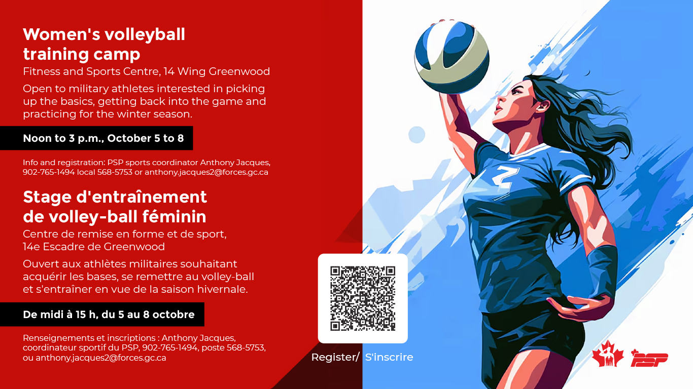October 5 to 9 – Volleyball training camp for the women’s base team